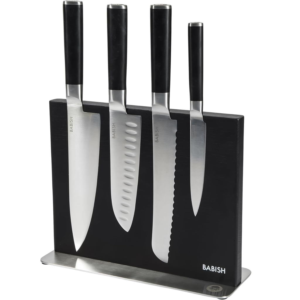 Juego De Cuchillos Babish 5 Pzas Con Base Negro