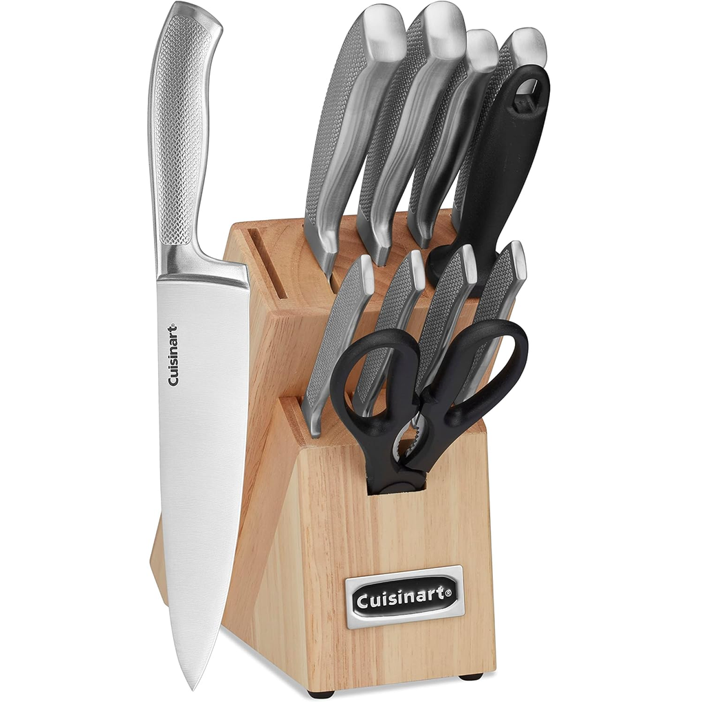 Juego De Cuchillos Cuisinart Classic 12 Pzas Con Base Acero Y Negro