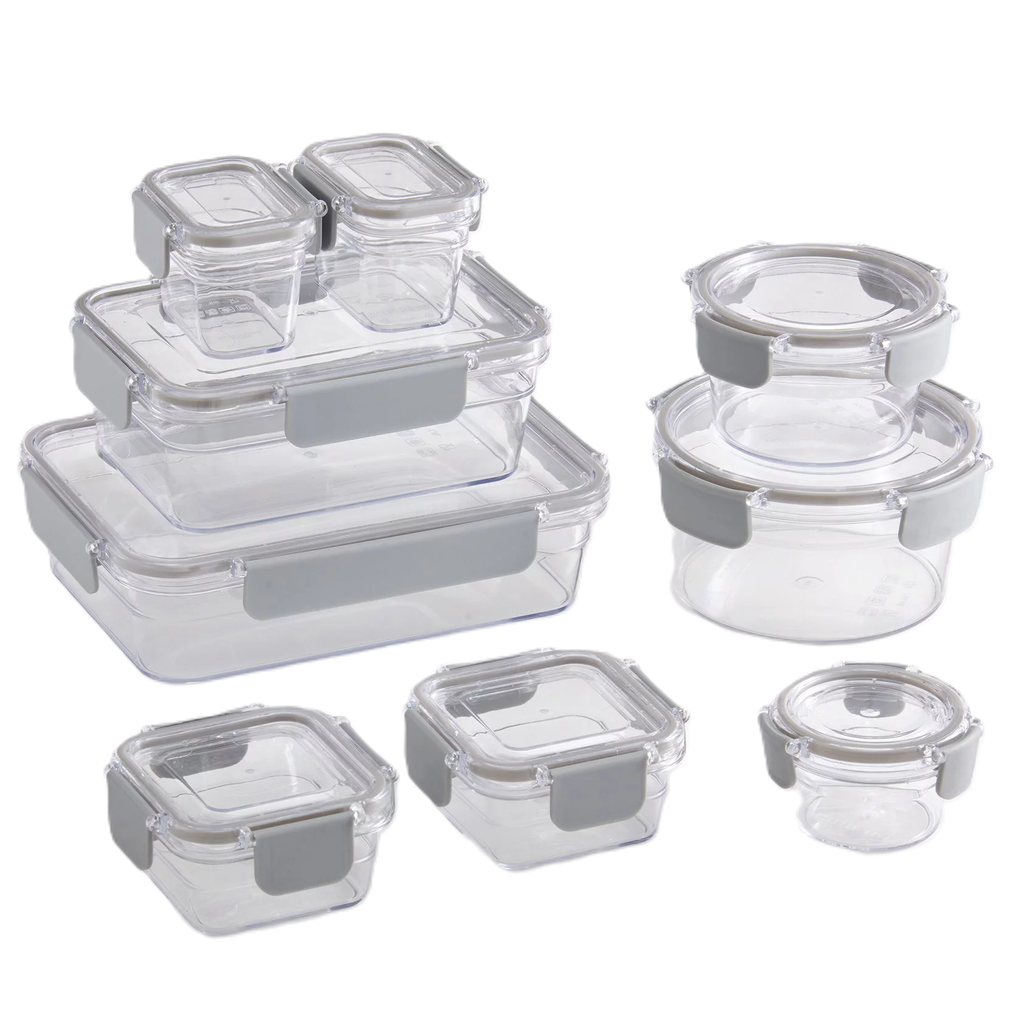 Juego De Envases Mainstays Tritan 9 Pzas Transparente