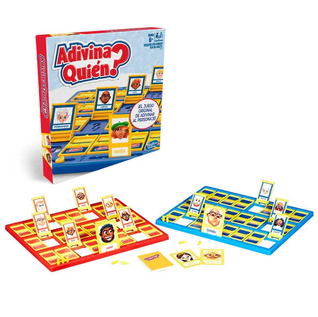 Juego De Mesa Adivina Quien Hasbro Para 2 Jugadores Multicolor