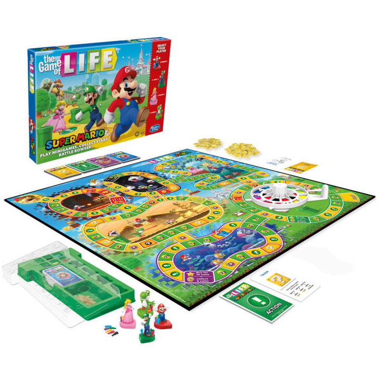 Juego De Mesa Super Mario Life Hasbro Multicolor