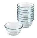 Juego De Recipientes Pyrex Para Hornear 10 Oz Transparente
