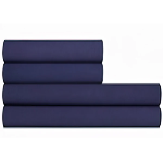 Juego De Sabanas Nautica Basic King 4 Pzas Azul Marino