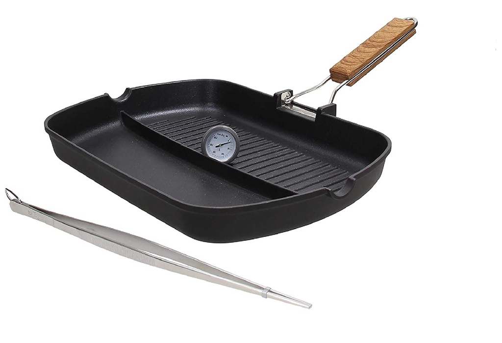 Juego De Sarten Tognana Country Chic Doble Multifuncion De Induccion Negro