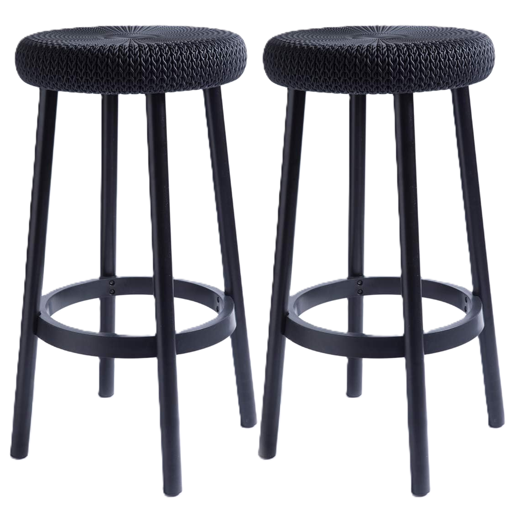Juego De Sillas Keter Para Bar 243453 Negro