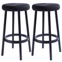 Juego De Sillas Keter Para Bar 243453 Negro
