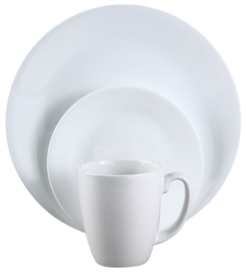 Juego De Vajilla Corelle 16 Pzas Livingware De Vitrelle Blanco
