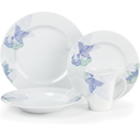 Juego De Vajilla Cuisinart 16 Pzas De Porcelana Blanco Y Azul