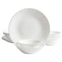 Juego De Vajilla Gibson Home 12 Pzas Ultra Radley De Vidrio Blanco