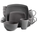 Juego De Vajilla Soho Lounge 16 Pzas Reactive De Gres Gris