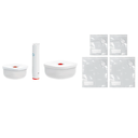 Set De Envasado Al Vacio Guzzini Save It Con Bomba 2 Envases Y 4 Bolsas Blanco