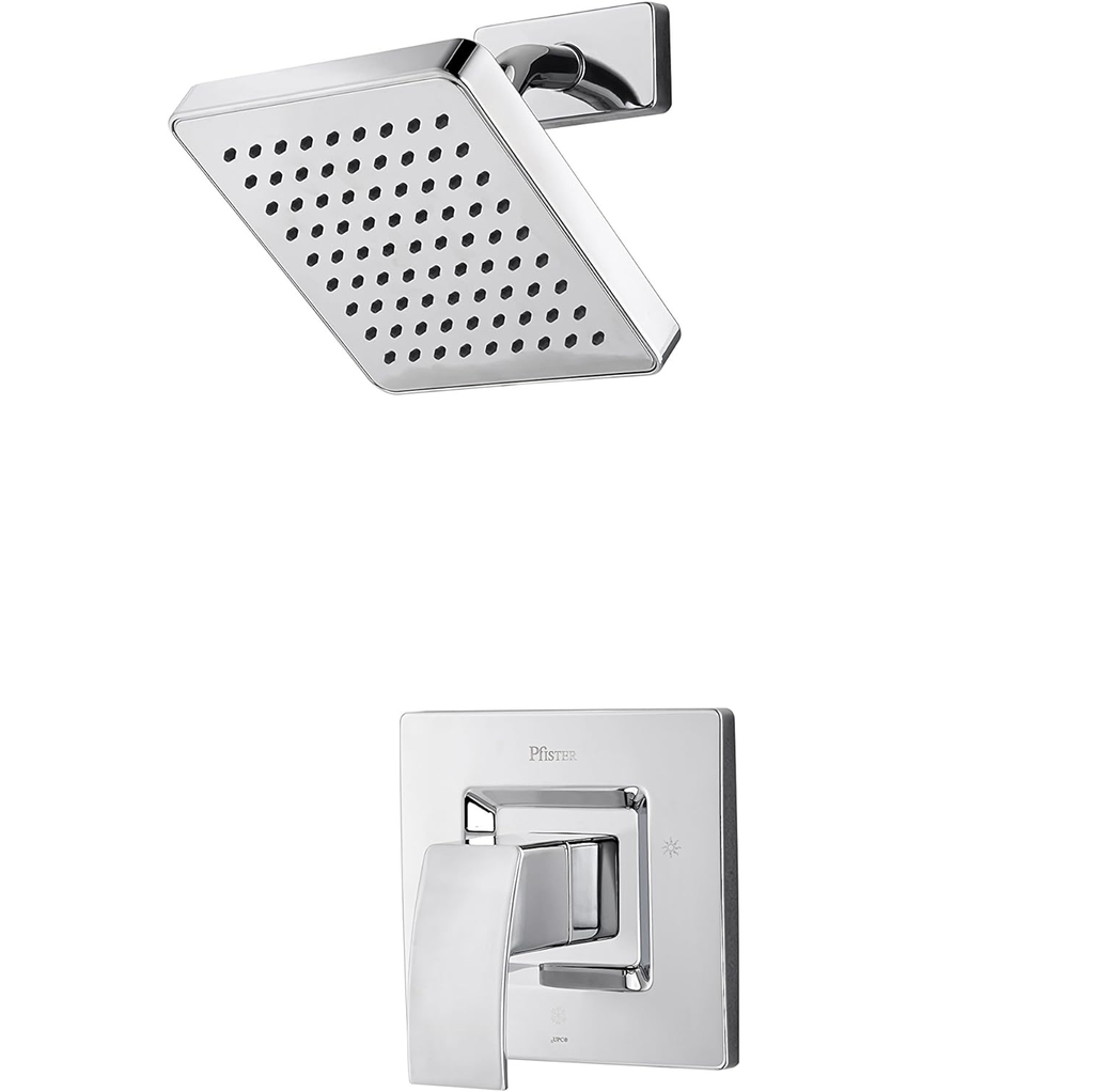 Kit De Ducha Pfister Kenzo Con Brazo Y Manilla Plateado