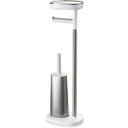 Set De Baño Joseph Joseph Portapapel Higienico Cepillo Para Inodoro Flexible Y Estante Blanco
