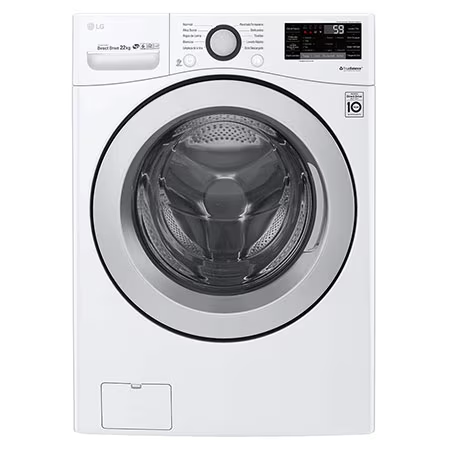 Lavadora Automatica 22 Kg LG Smart Carga Frontal Inverter Blanco Tapa Gris