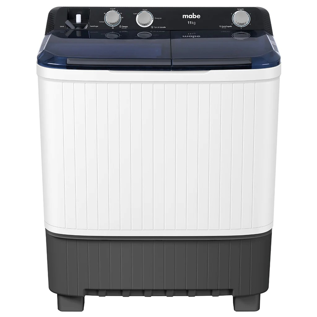 Lavadora Semi Automatica 11 Kg Mabe Doble Tina Blanco