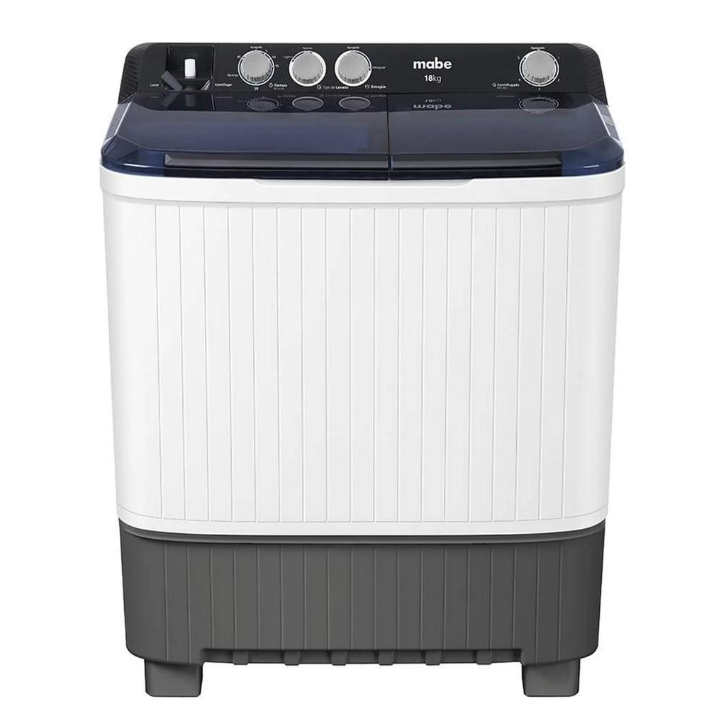 Lavadora Semi Automatica 18 Kg Mabe Doble Tina Blanco