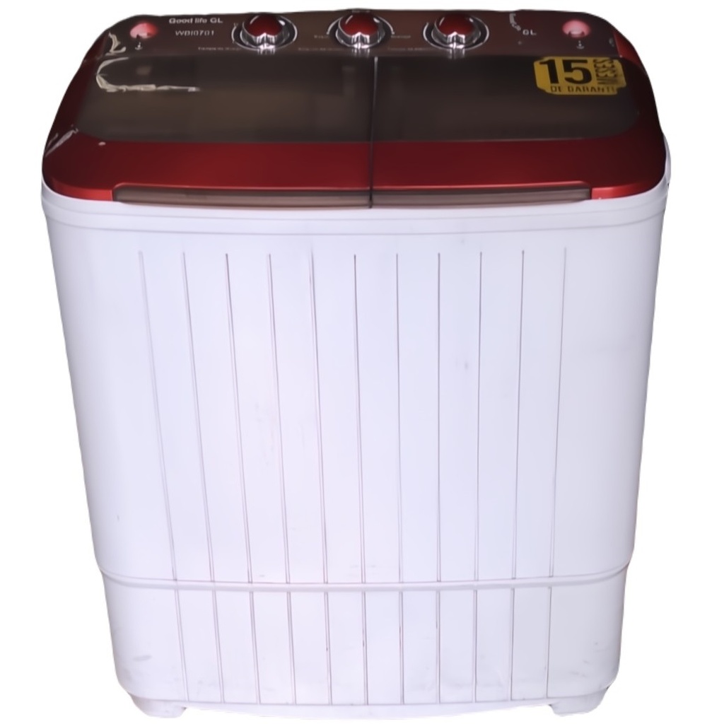 Lavadora Semi Automatica 6 Kg Good Life Doble Tina Blanco