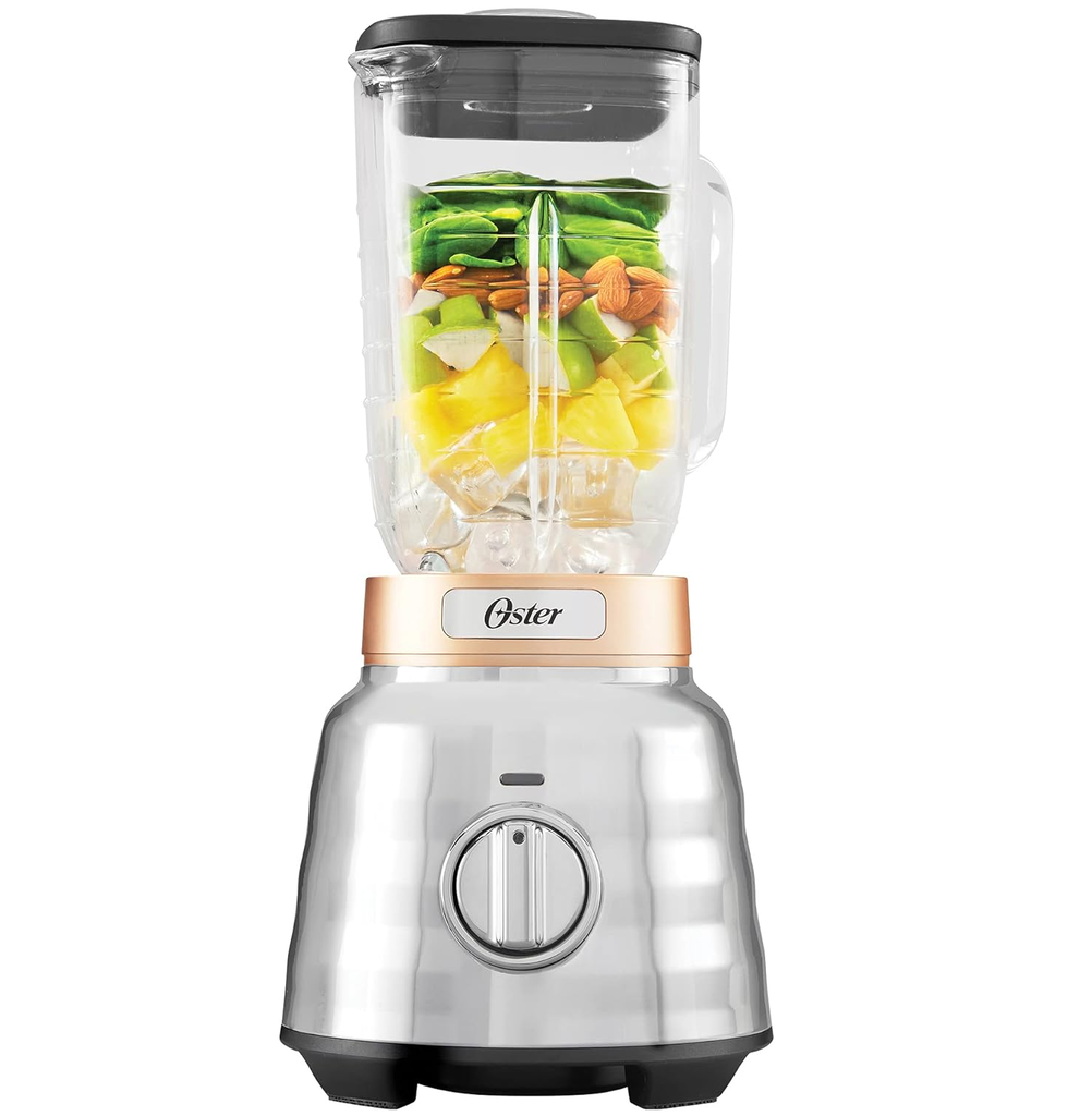 Licuadora Oster Osterizer Max 1.7 Lts 3 Vel Vaso De Vidrio 1500W Plateado