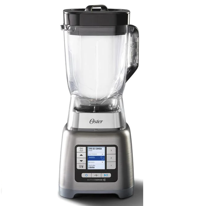 Licuadora Oster ActiveSense 2 Lts 3 Vel Vaso De Vidrio 2 Hp Plateado