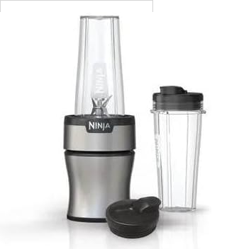 Licuadora Personal Ninja Nutri Blender 600 Ml 2 Vasos 700W Plateado