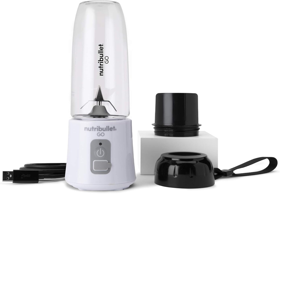 Licuadora Personal Nutribullet Go 380 Ml Inalambrica Portatil 70W Blanco