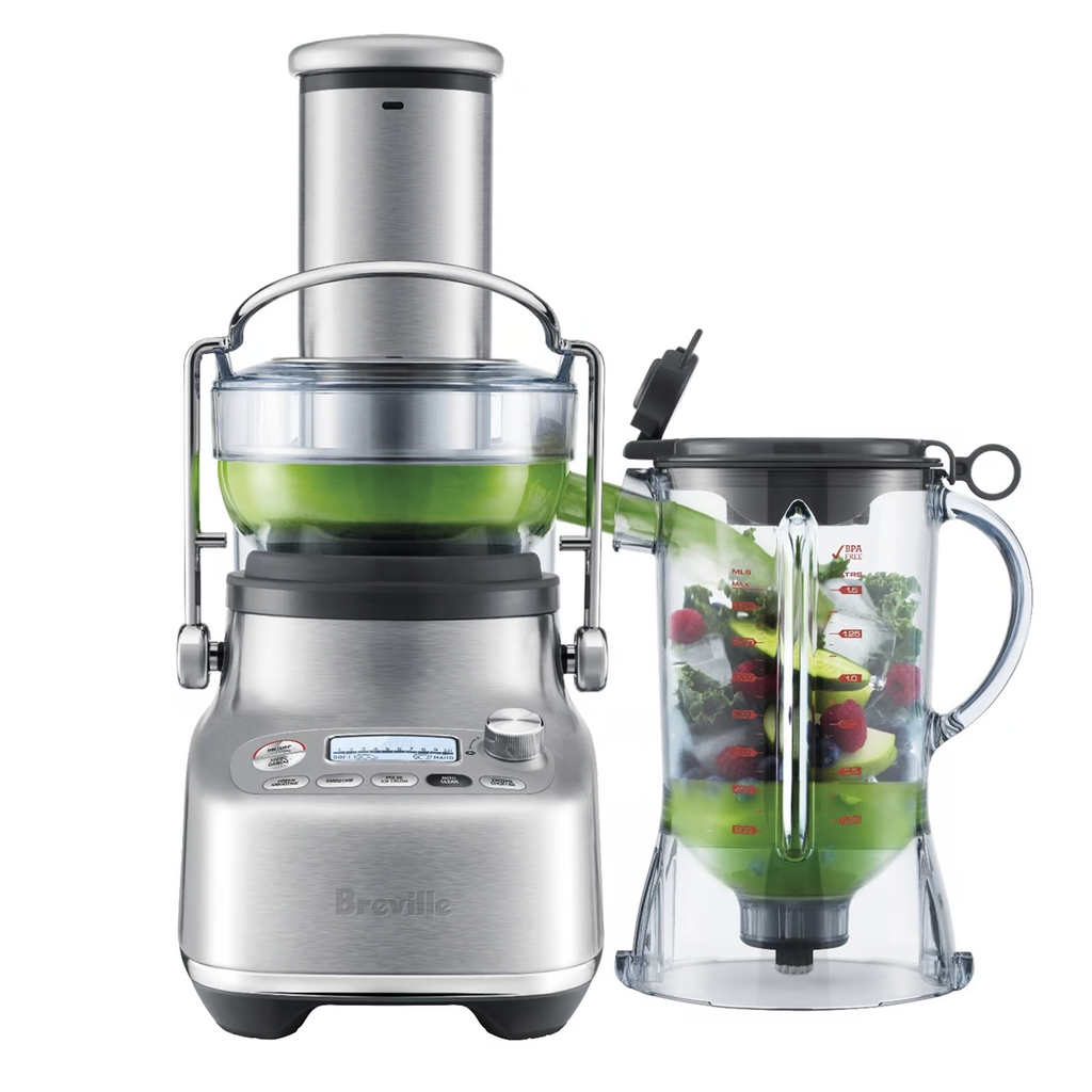 Licuadora Extractor De Jugo Breville The 3X Bluicer 1.5 Lts 10 Vel 5 Programas 1100W Acero