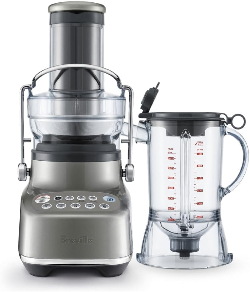 Licuadora Y Procesador De Alimentos Breville Bluicer 3 en 1 1.5 Lts5 Vel 1000W Plateado