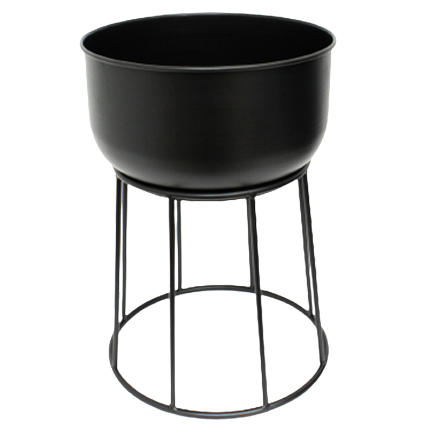 Macetero Decore 42 Cm Negro