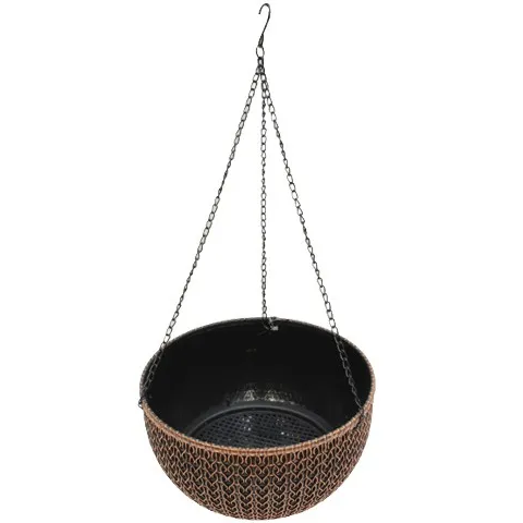 Macetero Colgante Life Art 26X15.5 Cm Bronce