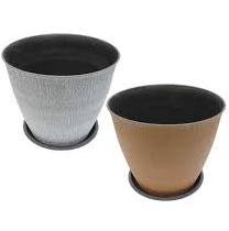 Macetero Life Art 29 Cm Con Plato 