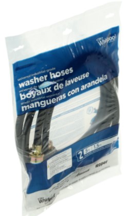 Manguera Con Empacadura Whirlpool Para Lavadoras Negro