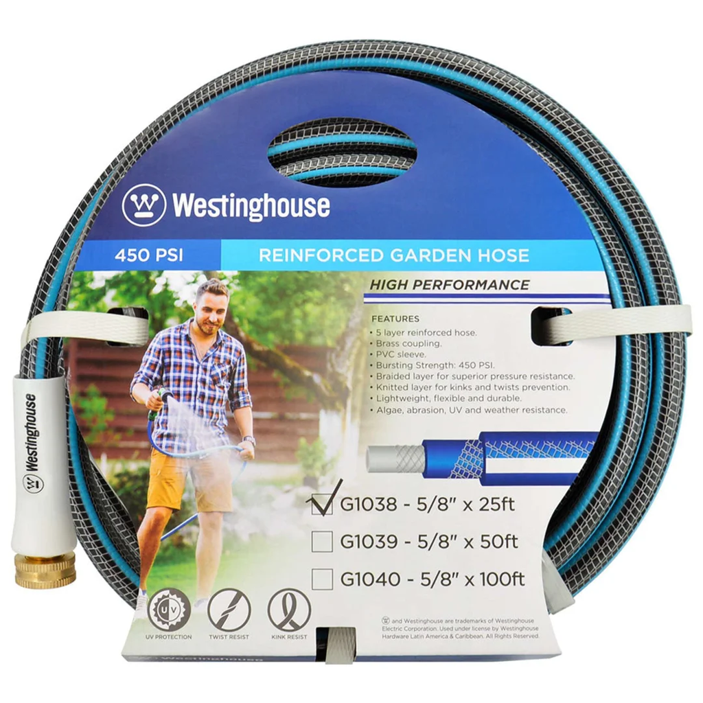 Manguera Reforzada Westinghouse 7.6 Mts 450 PSI Verde