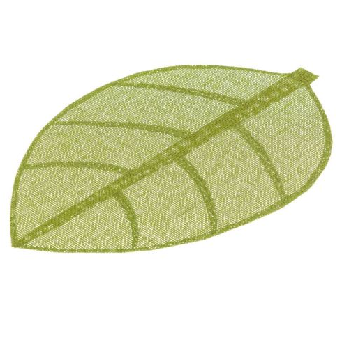 Mantel Individual Kennedy Forma De Hoja Verde