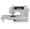 Maquina De Coser Brother 60 Puntadas Computarizadas 100 Funciones Enhebrado Automatico Con 9 Prensatelas Blanco Y Azul
