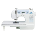 Maquina De Coser Brother 70 Puntadas Computarizadas Enhebrado Automatico Con 10 Pies De Costura Blanco Y Azul