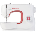 Maquina De Coser Singer 97 Puntadas Enhebrado Automatico Con Acc Blanco Y Rojo
