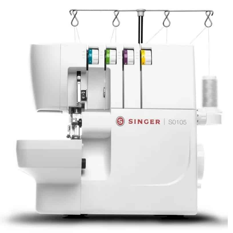 Maquina De Coser Singer Overlock 1300 Puntadas/Min Sobrehila Y Corta Simultaneamente Con Luz LED Blanco