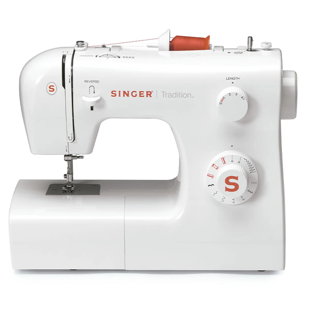 Maquina De Coser Singer Tradition 10 Puntadas Enhebrado Manual Con Acc Blanco