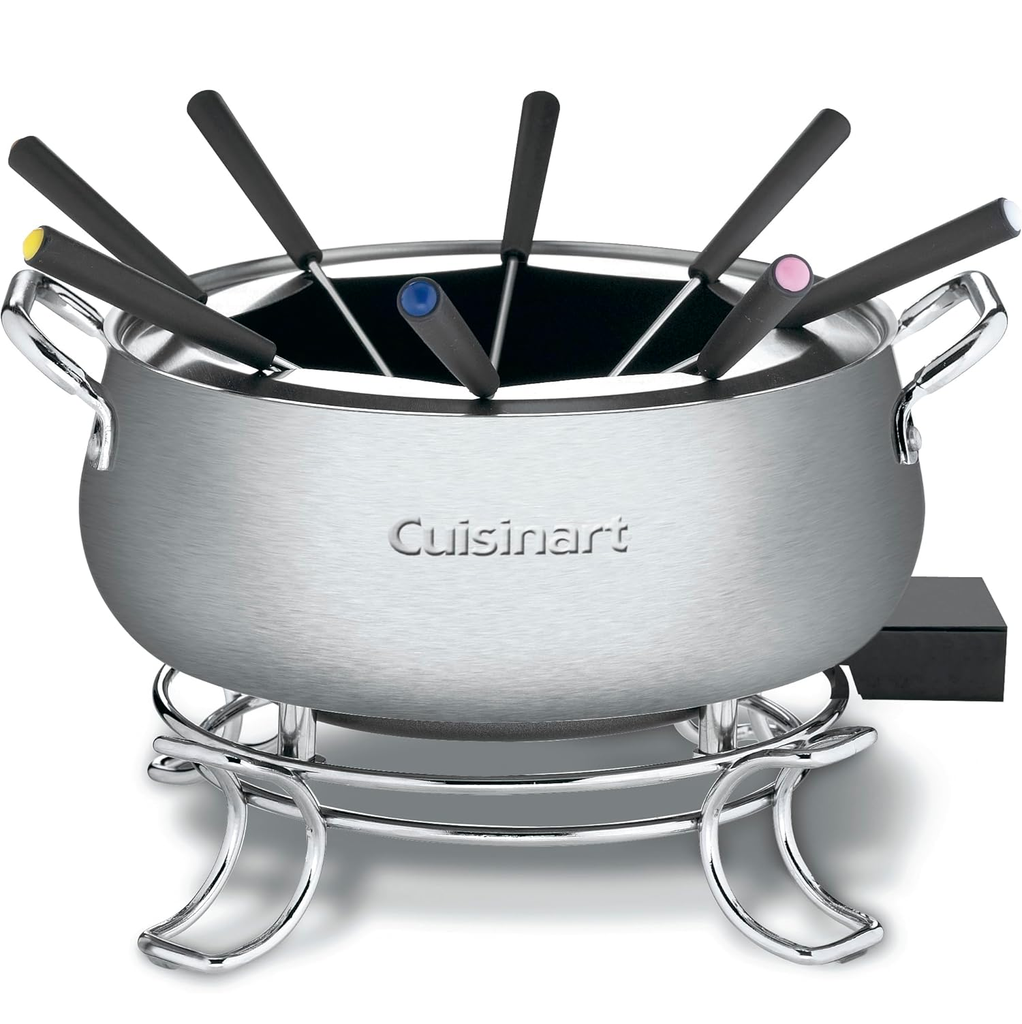 Maquina De Fondue Cuisinart Con 8 Tenedores 3 Lts 1000W Acero