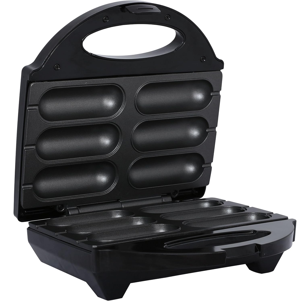 Maquina De Salchichas Brentwood De 6 Porciones Antiadherente 750W Negro