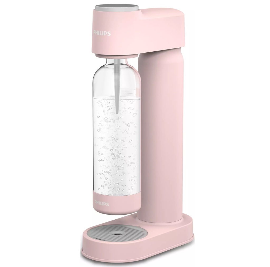 Maquina Gasificadora Philips GoZero 1 Lt Con Botella De PET Sin BPA Rosado