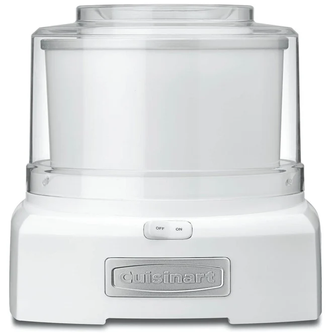 Maquina Para Hacer Helado Y Yogurt Cuisinart 1 Lt 50W Blanco