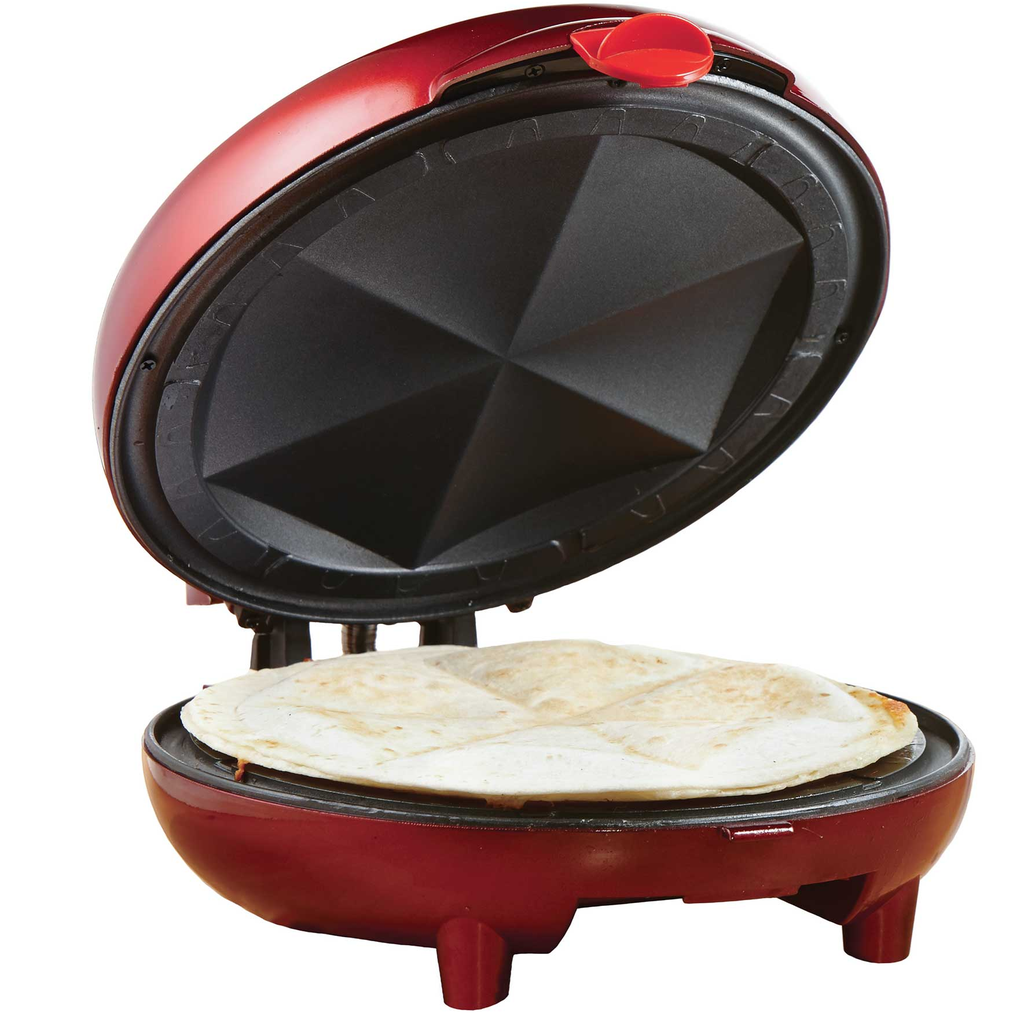 Maquina Para Quesadillas Brentwood 20 Cm Antiadherente 900W Rojo