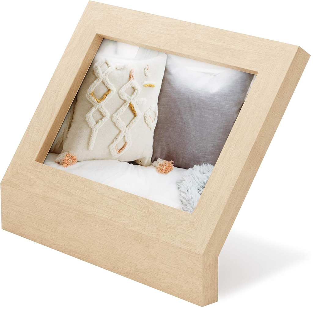 Marco De Fotos Umbra Podium Angular Madera 10X15 Cm Marron