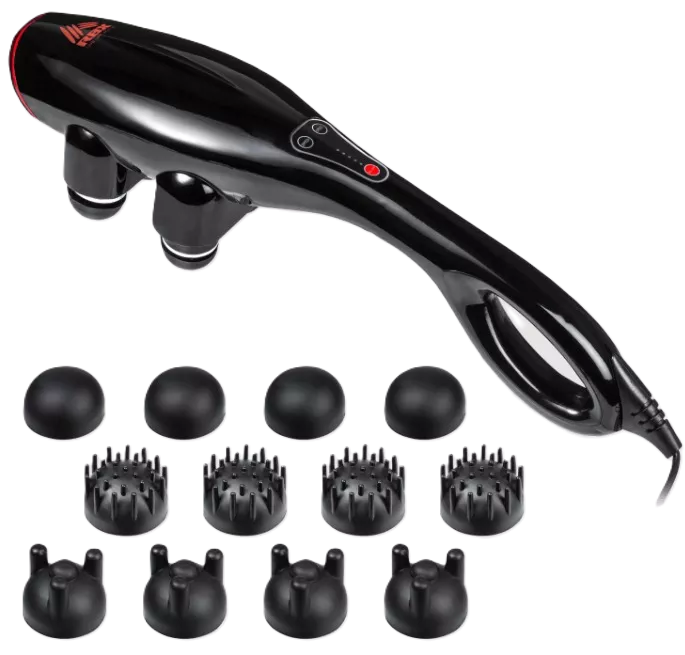 Masajeador Rbx Cuadruple De Percusion Con Acc Negro