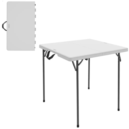 Mesa Plegable Lifetime Cuadrada 94 Cm Blanco