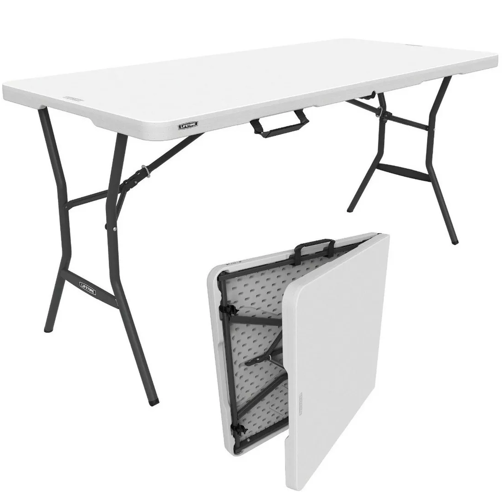 Mesa Plegable Lifetime Rectangular 153 Cm Blanco