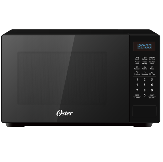 Microondas 0.7 Pies Oster Programas de Coccion Preestablecidos Negro