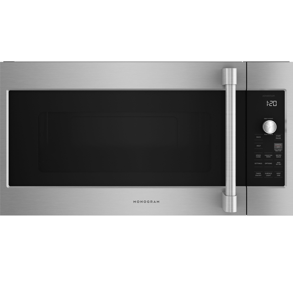Microondas Campana 1.7 Pies Monogram Professional 76 Cm 5 En 1 De Conveccion Acero