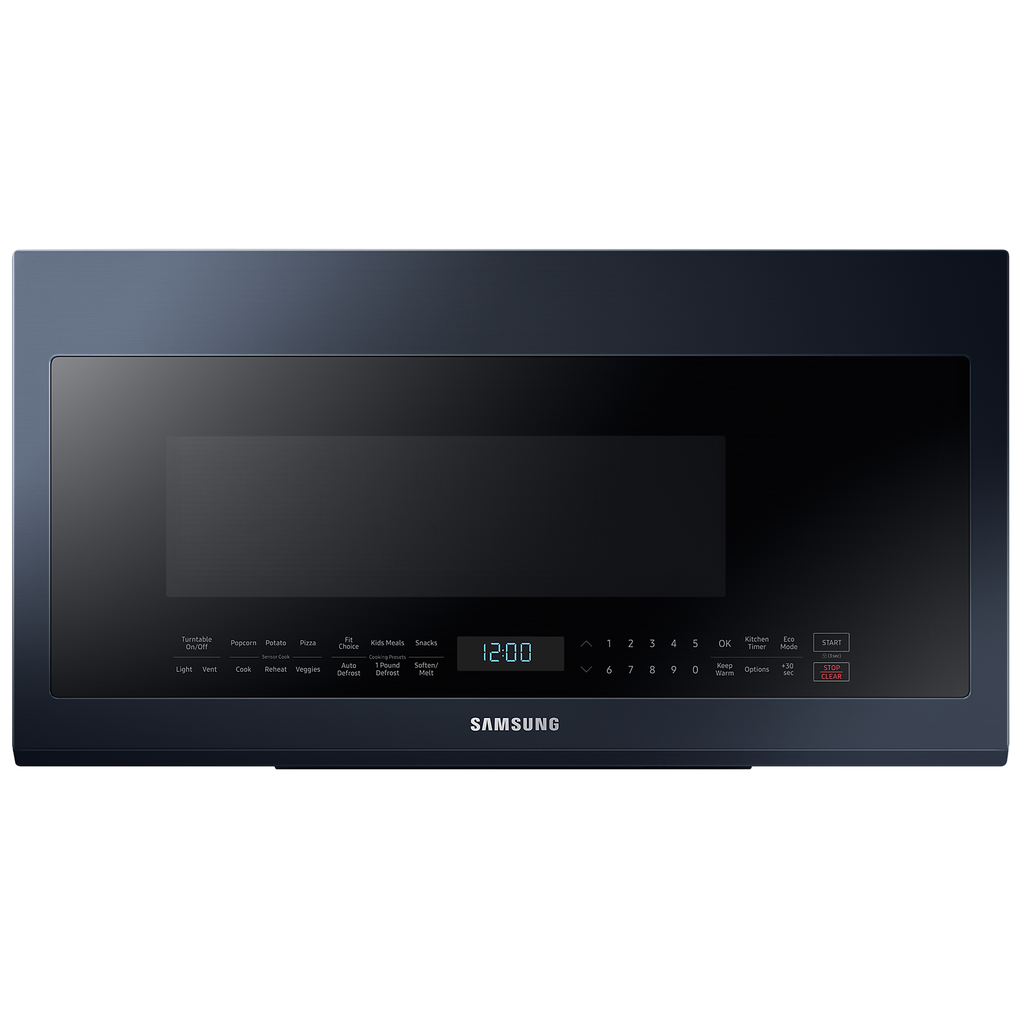 Microondas Campana 2.1 Pies Samsung Bespoke 76 Cm Con Sensor De Humedad Control Tactil Azul